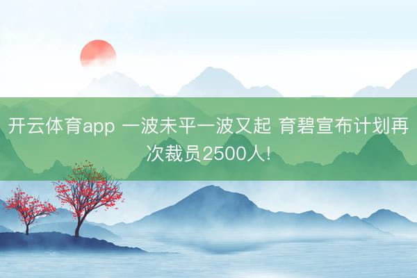 开云体育app 一波未平一波又起 育碧宣布计划再次裁员2500人!