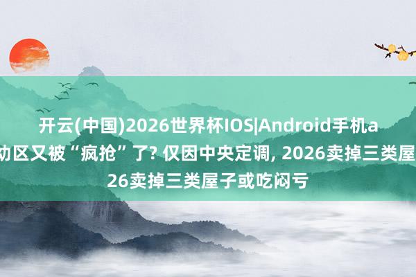 开云(中国)2026世界杯IOS|Android手机app下载 长幼区又被“疯抢”了? 仅因中央定调， 2026卖掉三类屋子或吃闷亏