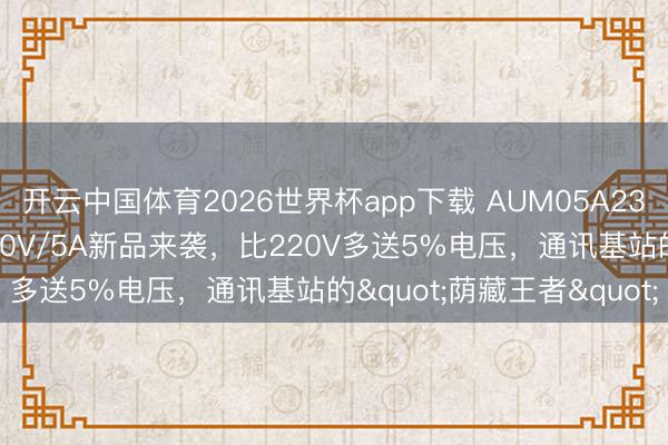 开云中国体育2026世界杯app下载 AUM05A230A直流屏充电模块:230V/5A新品来袭,比220V多送5%电压,通讯基站的"荫藏王者"