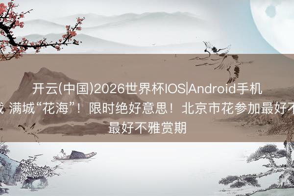 开云(中国)2026世界杯IOS|Android手机app下载 满城“花海”!限时绝好意思!北京市花参加最好不雅赏期