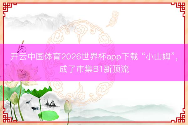 开云中国体育2026世界杯app下载 “小山姆”,成了市集B1新顶流